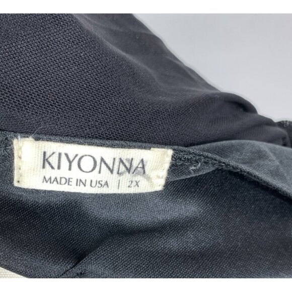 KIYONNA Leona Black Lace Maxi Dress Size 2X Formal Evening Cocktail NWT - Picture 8 of 9